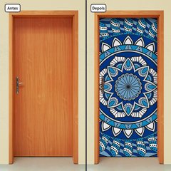 Adesivo Decorativo de Porta - Mandala - 2047cnpt - comprar online