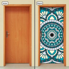 Adesivo Decorativo de Porta - Mandala - 2048cnpt - comprar online