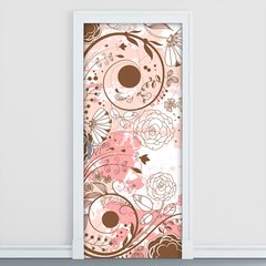 Adesivo Decorativo de Porta - Floral - Flores - 2049cnpt