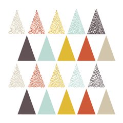Adesivo de Parede Infantil Triângulos Quarto Criança Bebe - 204ir - comprar online