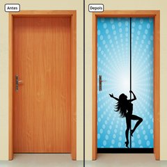Adesivo Decorativo de Porta - Pole Dance - 2050cnpt - comprar online