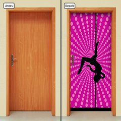 Adesivo Decorativo de Porta - Pole Dance - 2051cnpt - comprar online