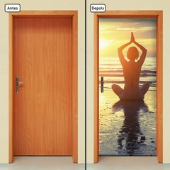 Adesivo Decorativo de Porta - Yoga - 205cnpt - comprar online