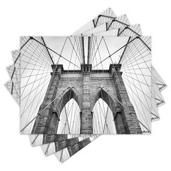 Jogo Americano com 4 peças - Ponte do Brooklyn - New York Bridge - 2066Jo