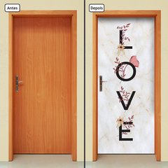 Adesivo Decorativo de Porta - Love - Amor - 2069cnpt - comprar online