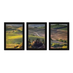 Kit Com 3 Quadros - Árvores Campo Paisagem - 206kq02p - comprar online