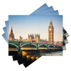 Jogo Americano com 4 peças - Big Ben - Londres - Inglaterra - 2104Jo