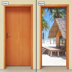 Adesivo Decorativo de Porta - Casa na Praia - 210cnpt - comprar online