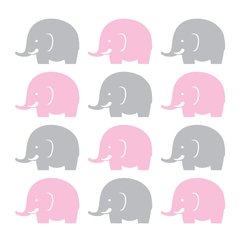 Adesivo de Parede Infantil Elefante Quarto Menina Bebe - 211ir - comprar online
