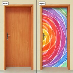 Adesivo Decorativo de Porta - Color - Abstrato - 2125cnpt - comprar online