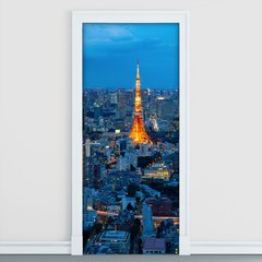Adesivo Decorativo de Porta - Torre Eiffel - 2126cnpt