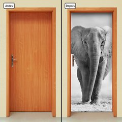 Adesivo Decorativo de Porta - Elefante - 212cnpt - comprar online