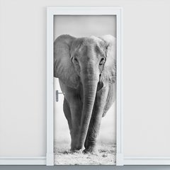 Adesivo Decorativo de Porta - Elefante - 212cnpt