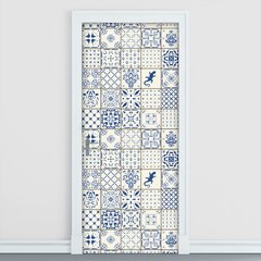Adesivo Decorativo de Porta - Azulejos - 2131cnpt