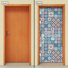 Adesivo Decorativo de Porta - Azulejos - 2133cnpt - comprar online
