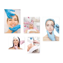 Kit 5 Placas Decorativas - Estética - Beleza - Esteticista Casa Quarto Sala - 213ktpl5 - comprar online