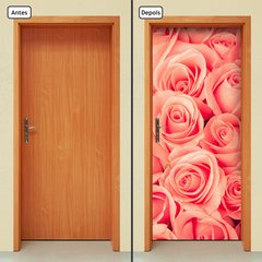 Adesivo Decorativo de Porta - Rosas - 213cnpt - comprar online