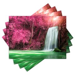 Jogo Americano com 4 peças - Cachoeira - Natureza - Paisagem - 2140Jo