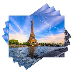 Jogo Americano com 4 peças - Torre Eiffel - Paris - França - 2141Jo