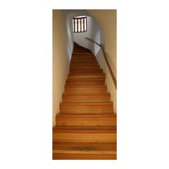 Adesivo Decorativo de Porta - Escada de Madeira - 2143cnpt na internet