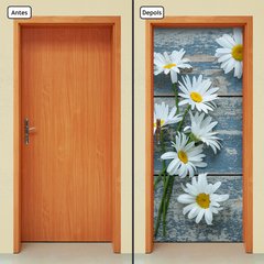 Adesivo Decorativo de Porta - Flores - Margarida - 2152cnpt - comprar online