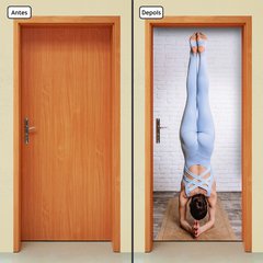 Adesivo Decorativo De Porta - Fitness - Pilates - 2156cnpt - comprar online