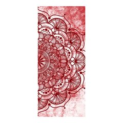 Adesivo Decorativo de Porta - Mandala Vermelha - 2161cnpt na internet