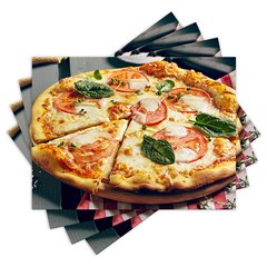 Jogo Americano com 4 peças - Pizza - Pizzaria - 2167Jo