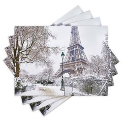 Jogo Americano com 4 peças - Torre Eiffel - Paris - França - 2168Jo