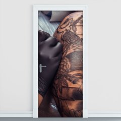 Adesivo Decorativo de Porta - Tatuagem - 2168cnpt