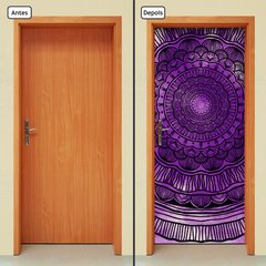 Adesivo Decorativo de Porta - Mandala - 2179cnpt - comprar online