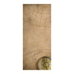 Adesivo Decorativo de Porta - Mapa - Bússola - 217cnpt na internet