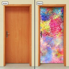 Adesivo Decorativo de Porta - Mandala - 2180cnpt - comprar online