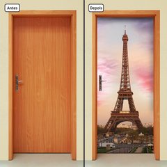 Adesivo Decorativo de Porta - Torre Eiffel - Paris - 2187cnpt - comprar online