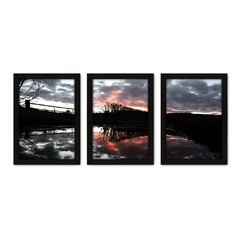 Kit Com 3 Quadros - Ponte Paisagem - 218kq02p - comprar online