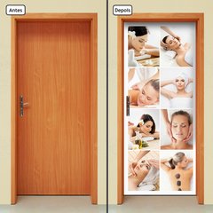 Adesivo Decorativo De Porta - Spa - Estética - 2201cnpt - comprar online