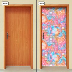 Adesivo Decorativo de Porta - Mandalas - 2202cnpt - comprar online