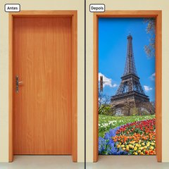 Adesivo Decorativo de Porta - Torre Eiffel - Paris - 2213cnpt - comprar online