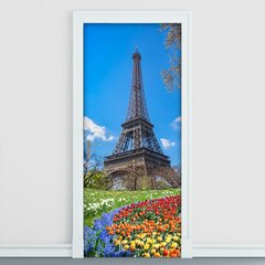 Adesivo Decorativo de Porta - Torre Eiffel - Paris - 2213cnpt