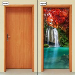 Adesivo Decorativo De Porta - Cachoeira - 2217cnpt - comprar online