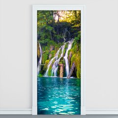 Adesivo Decorativo De Porta - Cachoeira - 2219cnpt