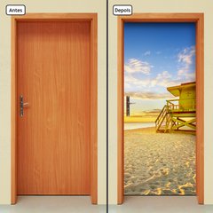 Adesivo Decorativo de Porta - Praia - 2227cnpt - comprar online