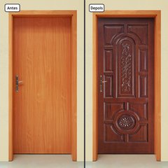 Adesivo Decorativo de Porta - Porta de Madeira - 2237cnpt - comprar online