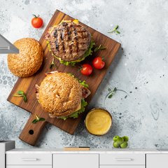 Papel de Parede Hamburguer Hamburgueria Sala Painel Adesivo - 223pc