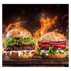 Papel de Parede Hamburguer Hamburgueria Sala Painel Adesivo - 225pc - comprar online