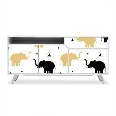 Adesivo de Revestimento Móveis - Elefantes - Animais - 227rev