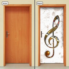 Adesivo Decorativo de Porta - Clave de Sol - Musica - 228cnpt - comprar online