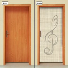 Adesivo Decorativo de Porta - Clave de Sol - Musica - 229cnpt - comprar online