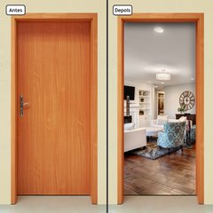 Adesivo Decorativo de Porta - Sala - 2317cnpt - comprar online