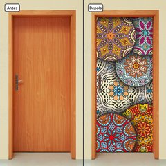 Adesivo Decorativo de Porta - Mandalas - 2328cnpt - comprar online